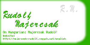 rudolf majercsak business card